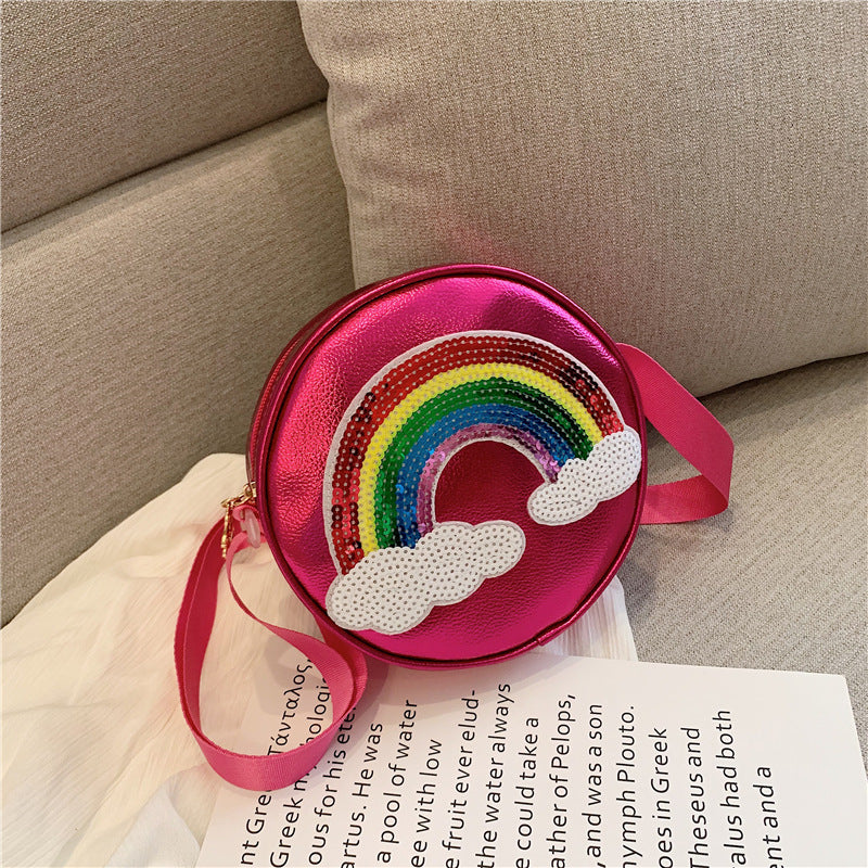 Niedliche Kinder Mädchen Cartoon Regenbogen-Druck Geldbörsen