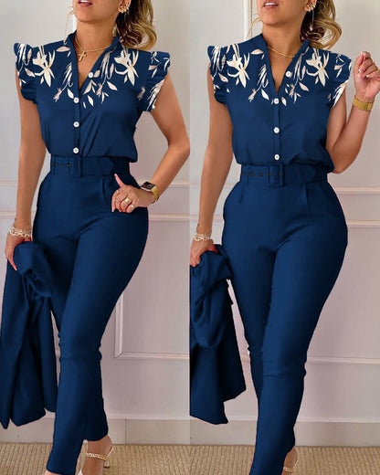 Damen-Set 2-teilig – Freizeit-Top & Hose