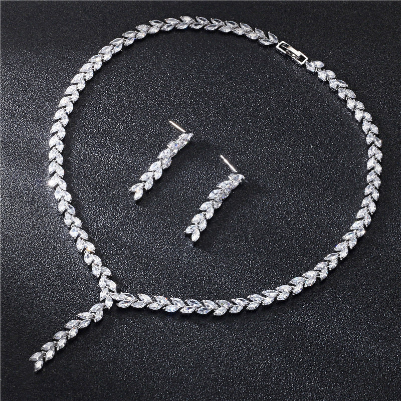 Parure de bijoux de mariage pour la mariée