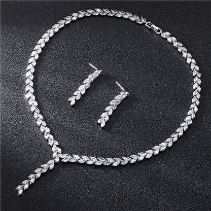 Parure de bijoux de mariage pour la mariée