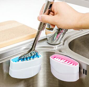 Brosse de nettoyage créative pour couteaux de cuisine, fourchettes et baguettes