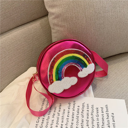 Niedliche Kinder Mädchen Cartoon Regenbogen-Druck Geldbörsen