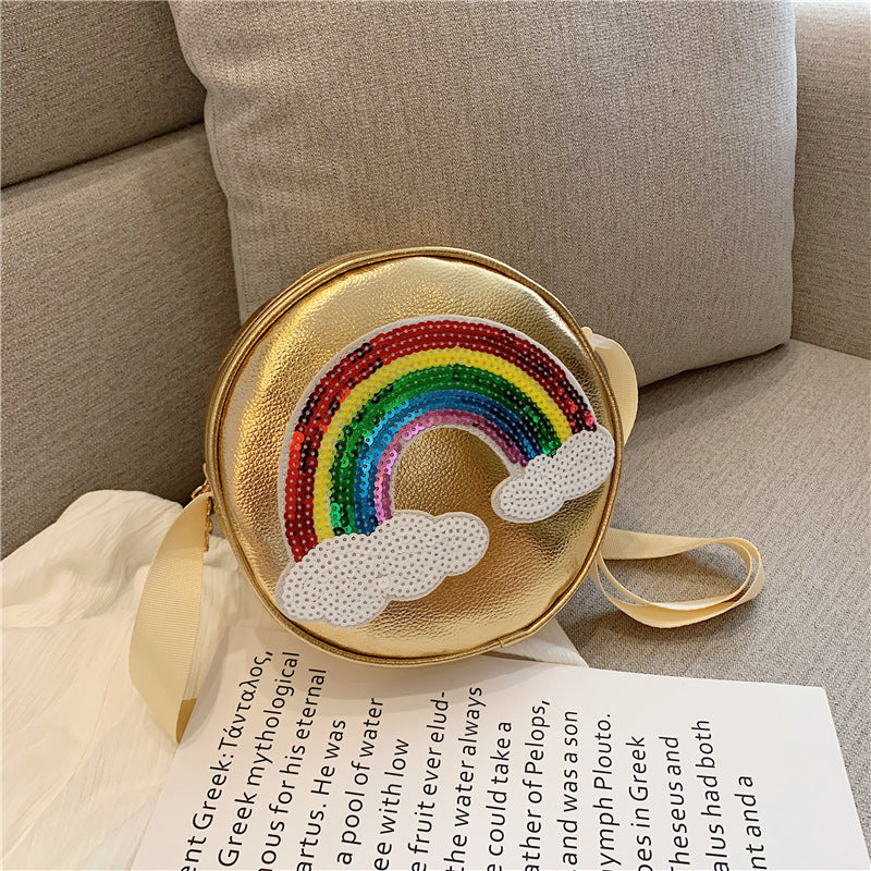 Niedliche Kinder Mädchen Cartoon Regenbogen-Druck Geldbörsen