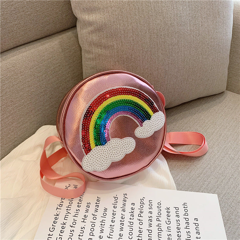 Niedliche Kinder Mädchen Cartoon Regenbogen-Druck Geldbörsen