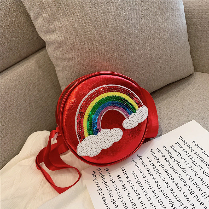 Niedliche Kinder Mädchen Cartoon Regenbogen-Druck Geldbörsen