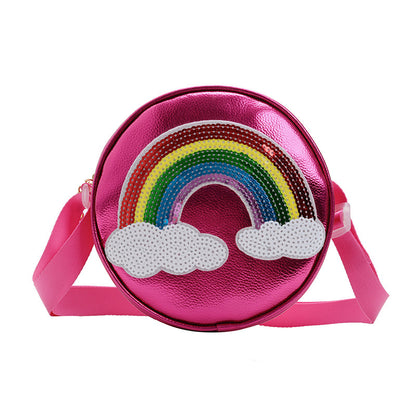 Niedliche Kinder Mädchen Cartoon Regenbogen-Druck Geldbörsen