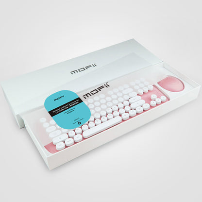 Kabelloses Tastatur- und Maus-Set für Mädchen in Vintage-Farben