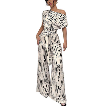 Combinaison Femme – Épaules Obliques & Jambes Larges