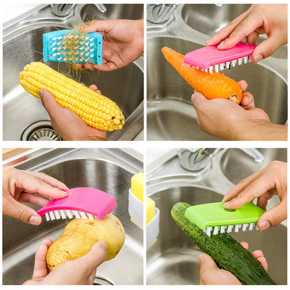 Brosse de nettoyage créative pour couteaux de cuisine, fourchettes et baguettes
