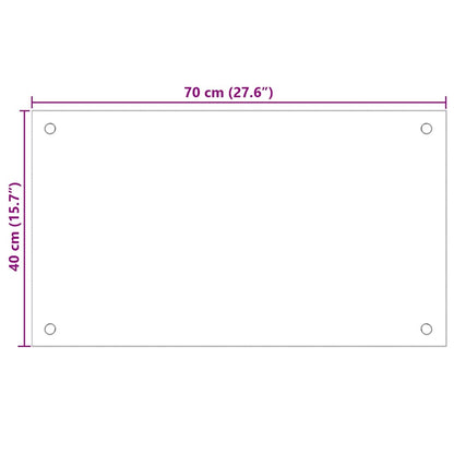 Küchenrückwand aus gehärtetem Glas