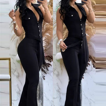 Zweiteiliges Damen-Set – Langarm-Top & Hose
