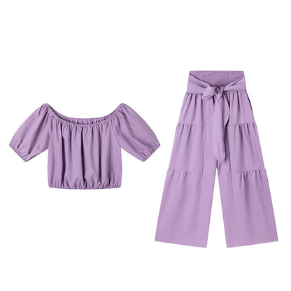 Elegantes 2-teiliges Damen-Set – Oberteil + Hose