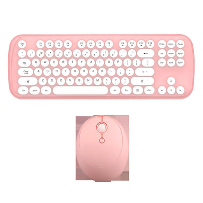 Kabelloses Tastatur- und Maus-Set für Mädchen in Vintage-Farben