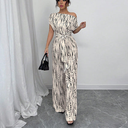 Combinaison Femme – Épaules Obliques & Jambes Larges