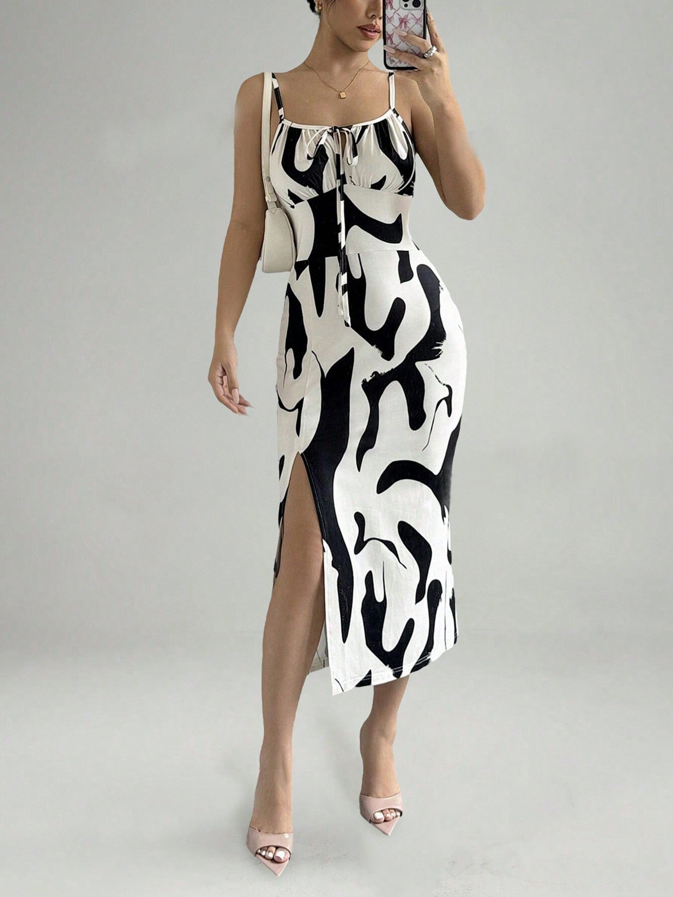 Robe Femme Bretelles – Fendue, Taille Haute & Coupe Longue