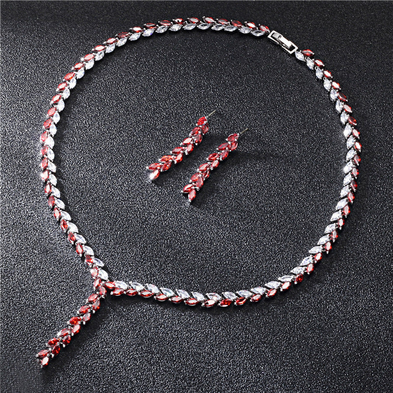 Parure de bijoux de mariage pour la mariée