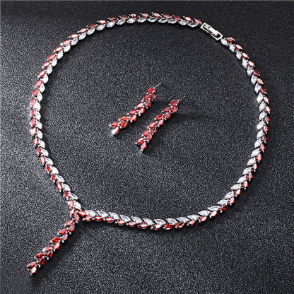 Parure de bijoux de mariage pour la mariée
