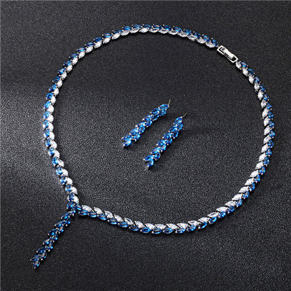Parure de bijoux de mariage pour la mariée