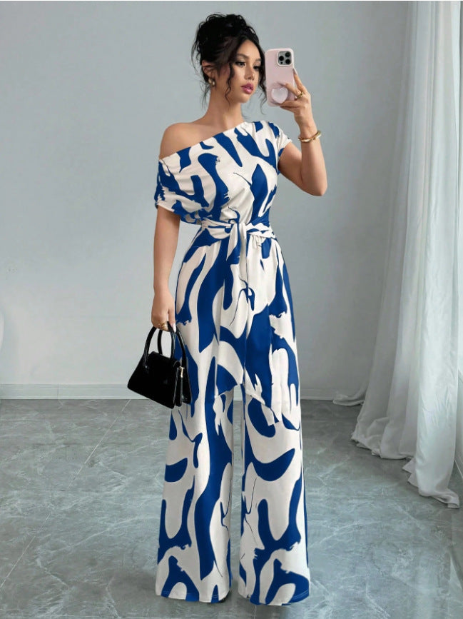 Combinaison Femme – Épaules Obliques & Jambes Larges