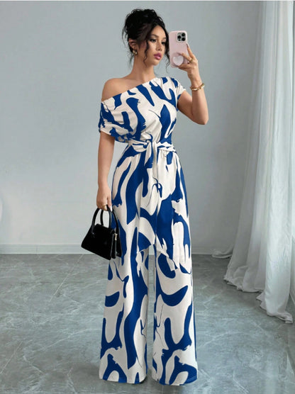 Combinaison Femme – Épaules Obliques & Jambes Larges