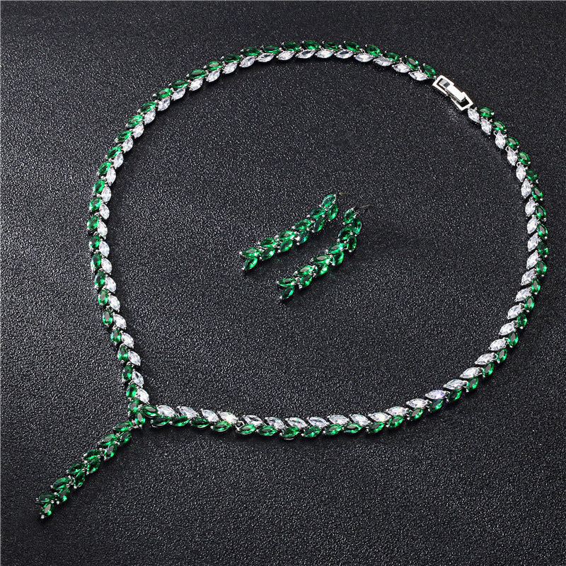 Parure de bijoux de mariage pour la mariée