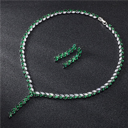 Parure de bijoux de mariage pour la mariée