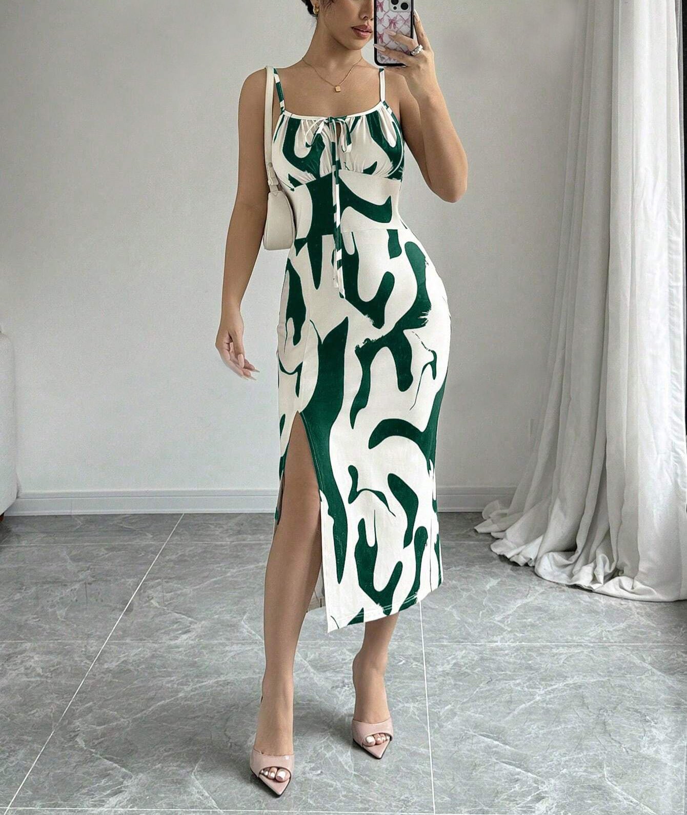 Robe Femme Bretelles – Fendue, Taille Haute & Coupe Longue
