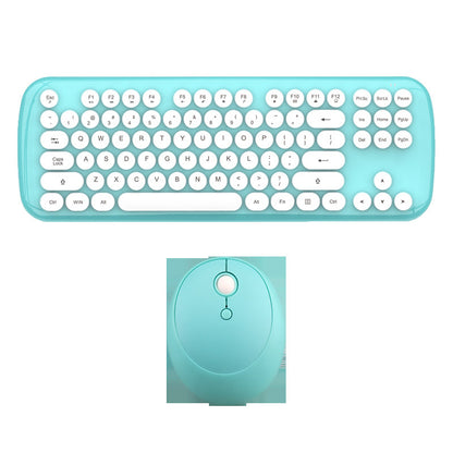 Kabelloses Tastatur- und Maus-Set für Mädchen in Vintage-Farben