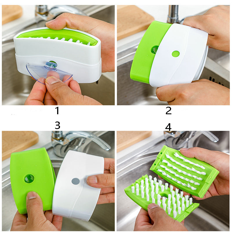 Brosse de nettoyage créative pour couteaux de cuisine, fourchettes et baguettes