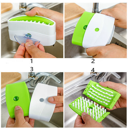 Brosse de nettoyage créative pour couteaux de cuisine, fourchettes et baguettes