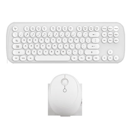 Kabelloses Tastatur- und Maus-Set für Mädchen in Vintage-Farben